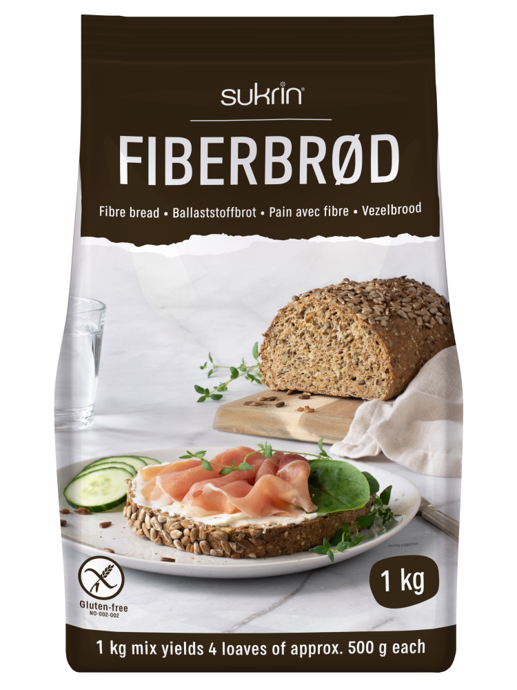 Sunnere Fiberbrødmix (Lavkarbobrød) 1Kg.
