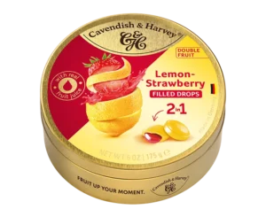 Cavendish & Harvey fylt Sitrondrops med Jordbærfyll