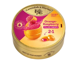 Cavendish & Harvey fylt Appelsindrops med Bringebær fyll