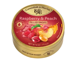 Cavendish & Harvey fylt Bringebær og Fersken drops