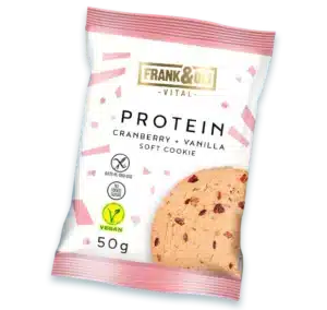 Frank & Oli Protein Soft Cookie med tranebær og Vanilje