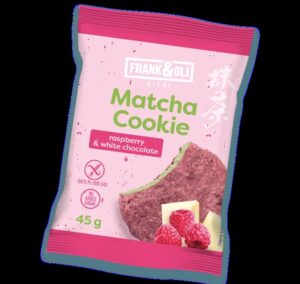 Frank & Oli Matcha Cookie rasberry & white chocolate