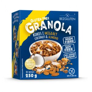 Bezgluten Glutenfri kokos- og mandelgranola