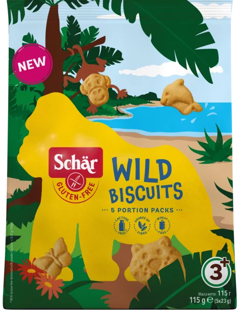 Schär Wild Biscuits Glutenfri barnekjeks