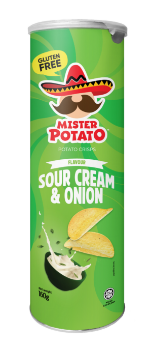 Mister Potato Sour Cream & Onion Potet Chips.